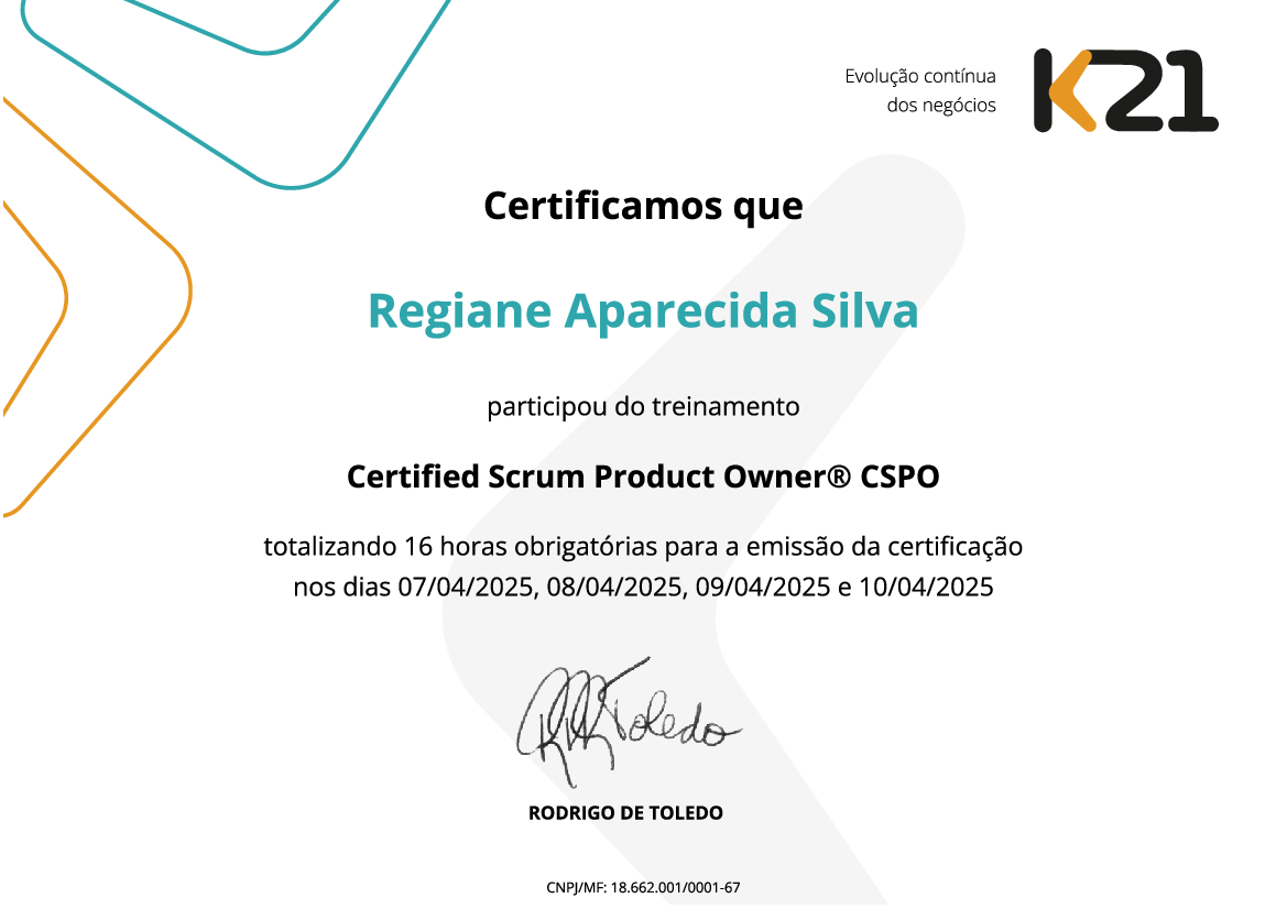 Certificado K21